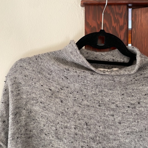 Gray madewell mock neck turtleneck - Picture 3 of 6